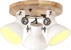 Lampa sufitowa vidaXL Industrialna lampa sufitowa, 25 W, biała, 42x27 cm, E27 1