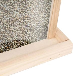 vidaXL Karmniki dla ptaków, 4 szt., drewno jodłowe 4