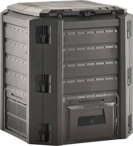 vidaXL Kompostownik ogrodowy czarny 380 L 4