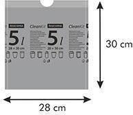 Tescoma Worki na odpady z taśmą ściągającą CLEAN KIT 5 l, 15 szt. Tescoma 2
