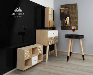 Affek Design SARA GOLD Tablica z półką 40x6x60cm 3