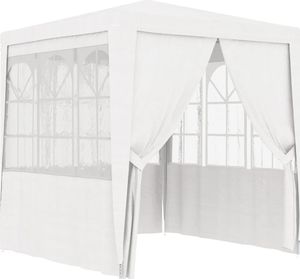 vidaXL Namiot imprezowy ze ściankami, 2x2 m, biały, 90 g/m 1