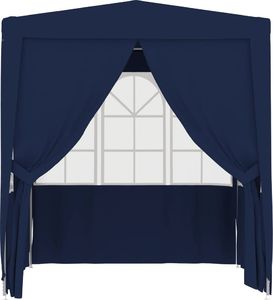 vidaXL Namiot imprezowy ze ściankami, 2x2 m, niebieski, 90 g/m 4