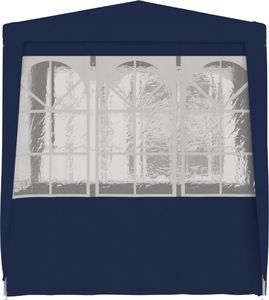 vidaXL Namiot imprezowy ze ściankami, 2x2 m, niebieski, 90 g/m 5