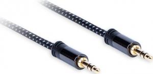 Kabel AQ Jack 3.5mm - Jack 3.5mm 0.75m czarny (xpa40007) 1