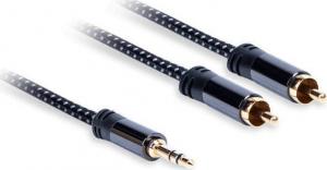 Kabel AQ Jack 3.5mm - RCA (Cinch) x2 1.5m czarny (xpa42015) 1