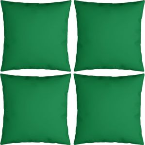 vidaXL Poduszki ozdobne, 4 szt., zielone, 60x60 cm, tkanina 1