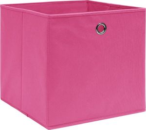 vidaXL Pudełka z włókniny, 10 szt., 28x28x28 cm, różowe 3