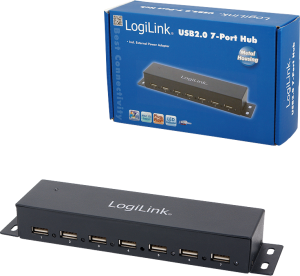 HUB USB LogiLink 7x USB-A 2.0 (UA0148) 2