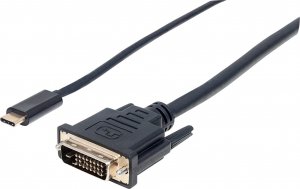 Kabel USB Manhattan USB-C - DVI-D 2 m Czarny (152457) 1