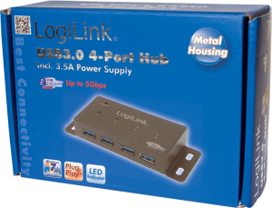 HUB USB LogiLink 4x USB-A 3.0 (UA0149) 3