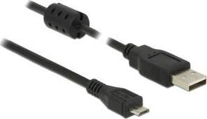 Kabel USB Delock USB-A - micro-B 5 m Czarny (84910) 1