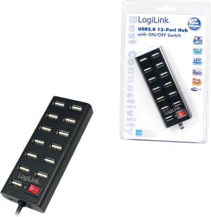 HUB USB LogiLink 13x USB-A 2.0 (UA0126) 2
