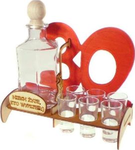 Anapol Karafka dowódki 0,5l 30-tka z 6 kieliszkami 2