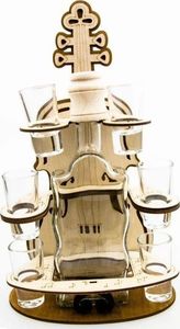 Anapol Karafka na alkohol 0,5 l SKRZYPCE z 6 kieliszkami 2