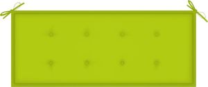 vidaXL Poduszka na ławkę ogrodową, jasnozielona, 120x50x4 cm tkanina (314082) 1