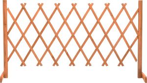 vidaXL VidaXL Ogrodowy płot kratkowy, pomarańczowy, 150x80 cm, drewno jodłowe 1