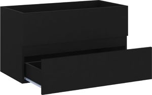 vidaXL Szafka pod umywalkę czarna 80x38.5x45cm płyta wiórowa 4