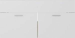 vidaXL Szafka pod umywalkę biel i dąb sonoma 90x38.5x46cm płyta 5