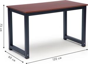 Biurko ModernHome Brązowe 120 cm x 60 cm 3