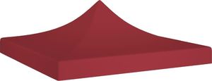 vidaXL Dach do namiotu imprezowego, 2 x 2 m, burgundowy, 270 g/m 1