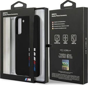 BMW Etui BMW BMHCS21MMSLBLBK S21+ G996 czarny/black hardcase Silicone Signature Logo 8
