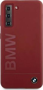 BMW Etui BMW BMHCS21SSLBLRE S21 G991 czerwony/red hardcase Silicone Signature Logo 3