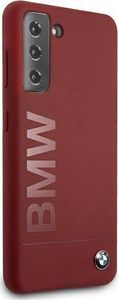 BMW Etui BMW BMHCS21SSLBLRE S21 G991 czerwony/red hardcase Silicone Signature Logo 4