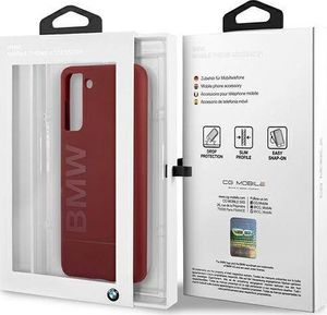 BMW Etui BMW BMHCS21SSLBLRE S21 G991 czerwony/red hardcase Silicone Signature Logo 8