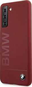 BMW Etui BMW BMHCS21MSLBLRE S21+ G996 czerwony/red hardcase Silicone Signature Logo 2