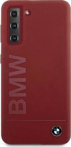 BMW Etui BMW BMHCS21MSLBLRE S21+ G996 czerwony/red hardcase Silicone Signature Logo 3