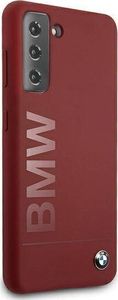 BMW Etui BMW BMHCS21MSLBLRE S21+ G996 czerwony/red hardcase Silicone Signature Logo 4