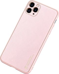 Dux Ducis Dux Ducis Yolo eleganckie etui pokrowiec ze skóry ekologicznej iPhone 12 Pro Max różowy 2