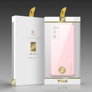 Dux Ducis Dux Ducis Yolo eleganckie etui pokrowiec ze skóry ekologicznej Samsung Galaxy S20 FE 5G różowy 5