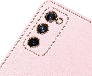 Dux Ducis Dux Ducis Yolo eleganckie etui pokrowiec ze skóry ekologicznej Samsung Galaxy S20 FE 5G różowy 6