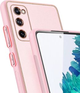 Dux Ducis Dux Ducis Yolo eleganckie etui pokrowiec ze skóry ekologicznej Samsung Galaxy S20 FE 5G różowy 7
