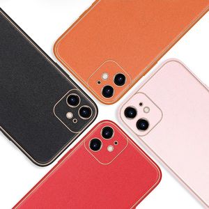 Dux Ducis Dux Ducis Yolo eleganckie etui pokrowiec ze skóry ekologicznej iPhone 12 pomarańczowy 14