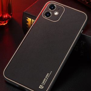 Dux Ducis Dux Ducis Yolo eleganckie etui pokrowiec ze skóry ekologicznej iPhone 12 pomarańczowy 18