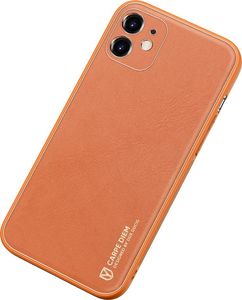 Dux Ducis Dux Ducis Yolo eleganckie etui pokrowiec ze skóry ekologicznej iPhone 12 pomarańczowy 4