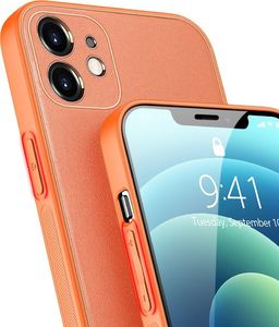 Dux Ducis Dux Ducis Yolo eleganckie etui pokrowiec ze skóry ekologicznej iPhone 12 pomarańczowy 7