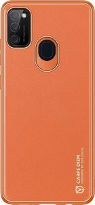 Dux Ducis Dux Ducis Yolo eleganckie etui pokrowiec ze skóry ekologicznej Samsung Galaxy M30s pomarańczowy 1