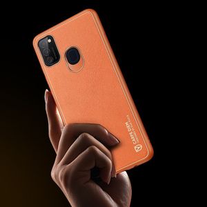 Dux Ducis Yolo eleganckie etui pokrowiec ze skóry Samsung Galaxy M30s pomarańczowy 9