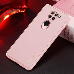 Dux Ducis Dux Ducis Yolo eleganckie etui pokrowiec ze skóry ekologicznej Xiaomi Redmi 10X 4G / Xiaomi Redmi Note 9 różowy 14