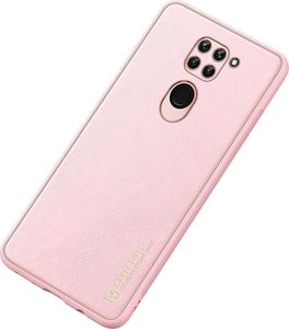 Dux Ducis Dux Ducis Yolo eleganckie etui pokrowiec ze skóry ekologicznej Xiaomi Redmi 10X 4G / Xiaomi Redmi Note 9 różowy 4