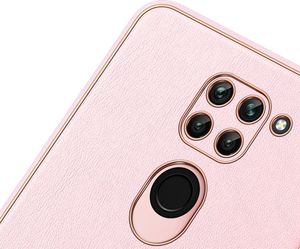 Dux Ducis Dux Ducis Yolo eleganckie etui pokrowiec ze skóry ekologicznej Xiaomi Redmi 10X 4G / Xiaomi Redmi Note 9 różowy 6