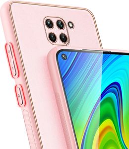 Dux Ducis Dux Ducis Yolo eleganckie etui pokrowiec ze skóry ekologicznej Xiaomi Redmi 10X 4G / Xiaomi Redmi Note 9 różowy 7