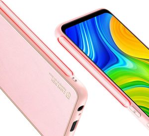 Dux Ducis Dux Ducis Yolo eleganckie etui pokrowiec ze skóry ekologicznej Xiaomi Redmi 10X 4G / Xiaomi Redmi Note 9 różowy 8