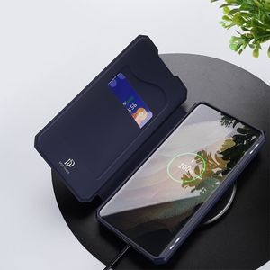 Dux Ducis DUX DUCIS Skin X kabura etui pokrowiec z klapką Samsung Galaxy S21 Ultra 5G niebieski 7