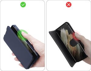 Dux Ducis DUX DUCIS Skin X kabura etui pokrowiec z klapką Samsung Galaxy S21 Ultra 5G niebieski 9
