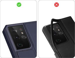 Dux Ducis DUX DUCIS Skin X kabura etui pokrowiec z klapką Samsung Galaxy S21 Ultra 5G niebieski 10